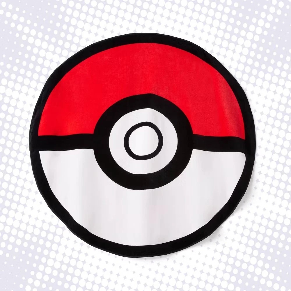 Pokemon Ultimate Poké Ball Banner Beach Towel Pokémon x Target 60x60 Red Poke